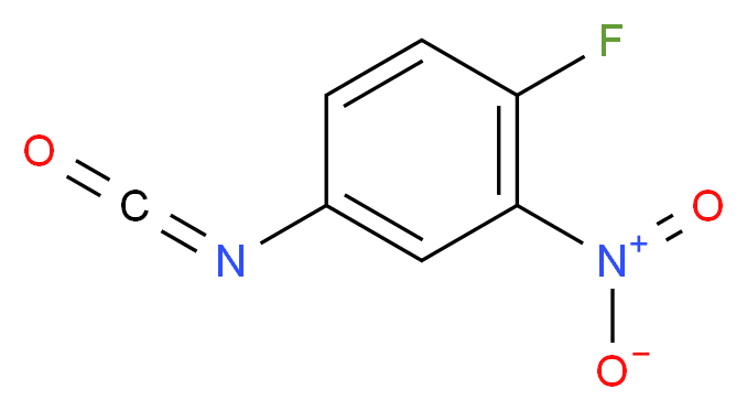 4-氟-3-硝基苯异氰酸酯_分子结构_CAS_65303-82-4)