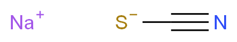 sodium cyanosulfanide_分子结构_CAS_540-72-7