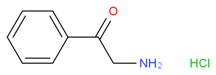 2-amino-1-phenylethan-1-one hydrochloride_分子结构_CAS_5468-37-1