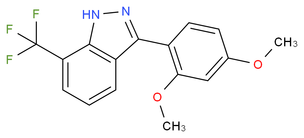 3-(2,4-dimethoxyphenyl)-7-(trifluoromethyl)-1H-indazole_分子结构_CAS_680611-18-1,875795-86-1)