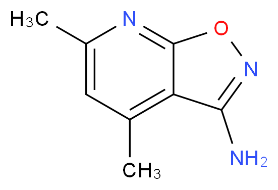 3-氨基-4,6-二甲基异噁唑[5,4-b]吡啶_分子结构_CAS_916792-12-6)