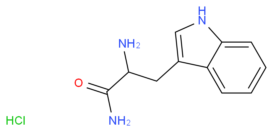 2-amino-3-(1H-indol-3-yl)propanamide hydrochloride_分子结构_CAS_67607-61-8