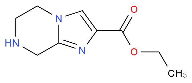 Ethyl 5,6,7,8-tetrahydroimidazo[1,2-a]pyrazine-2-carboxylate_分子结构_CAS_623906-17-2)