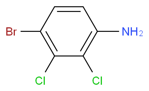 4-bromo-2,3-dichloroaniline_分子结构_CAS_56978-48-4