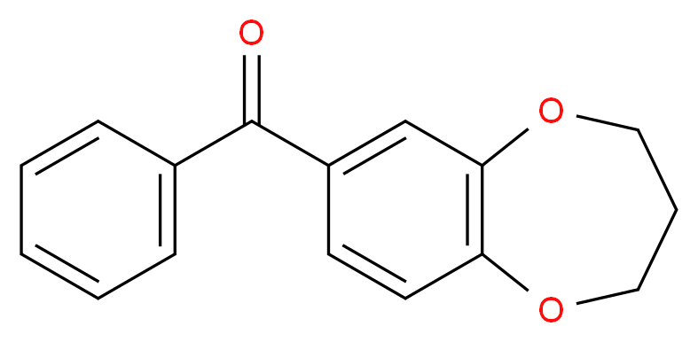 3,4-dihydro-2H-1,5-benzodioxepin-7-yl(phenyl)methanone_分子结构_CAS_147644-07-3)