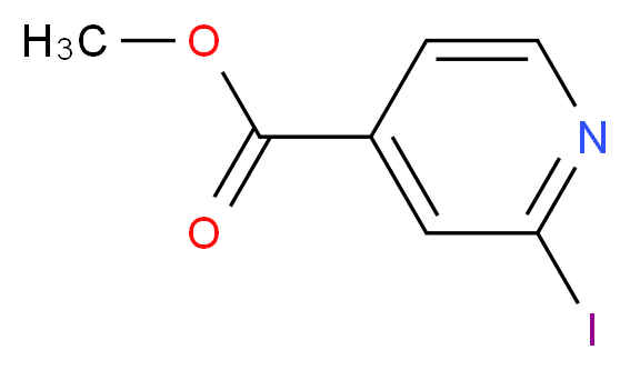 methyl 2-iodopyridine-4-carboxylate_分子结构_CAS_134579-47-8