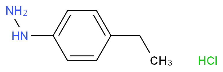 (4-Ethylphenyl)hydrazine hydrochloride_分子结构_CAS_53661-18-0)