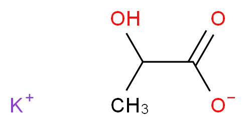 potassium 2-hydroxypropanoate_分子结构_CAS_85895-78-9