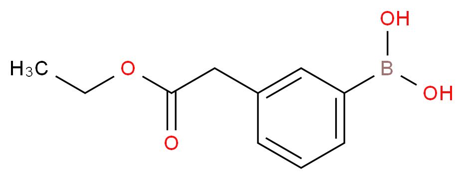 3-(2-甲氧基羰基乙基)苯硼酸_分子结构_CAS_833472-82-5)
