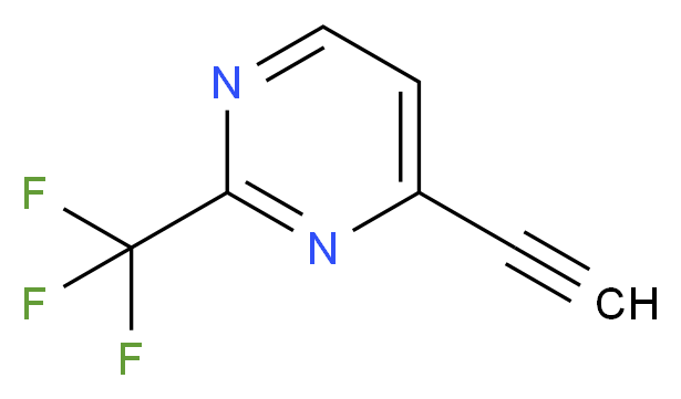 4-ethynyl-2-(trifluoromethyl)pyrimidine_分子结构_CAS_37972-21-7)