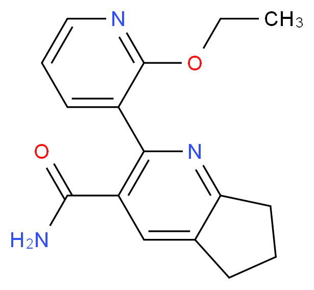 2-(2-ethoxypyridin-3-yl)-6,7-dihydro-5H-cyclopenta[b]pyridine-3-carboxamide_分子结构_CAS_)