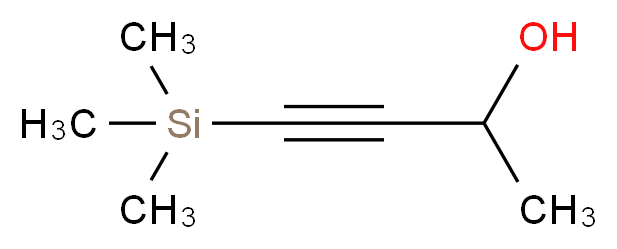 4-三甲基甲硅烷基-3-丁炔-2-醇_分子结构_CAS_6999-19-5)