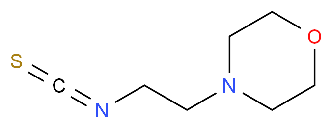 2-(4-吗啉)乙基异硫氰酸酯_分子结构_CAS_63224-35-1)