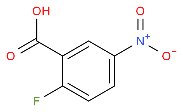 2-fluoro-5-nitrobenzoic acid_分子结构_CAS_7304-32-7
