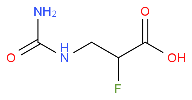 N-Carbamoyl-2-fluoro-β-alanine_分子结构_CAS_5006-64-4)