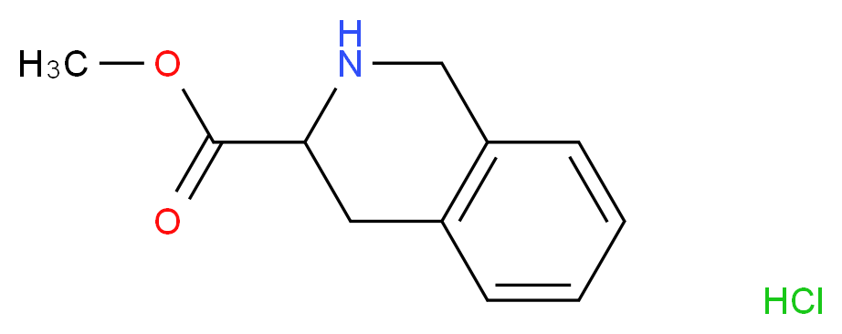 methyl 1,2,3,4-tetrahydroisoquinoline-3-carboxylate hydrochloride_分子结构_CAS_146074-43-3)