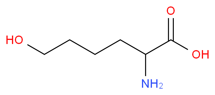 2-amino-6-hydroxyhexanoic acid_分子结构_CAS_305-77-1