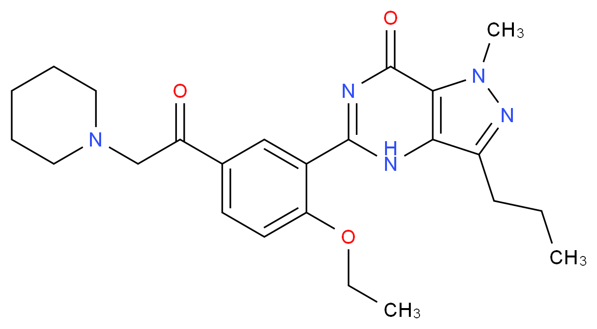 Piperiacetildenafil_分子结构_CAS_147676-50-4)