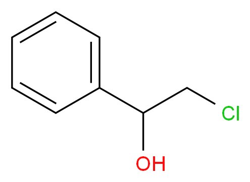 (±)-2-氯-1-苯基乙醇_分子结构_CAS_1674-30-2)