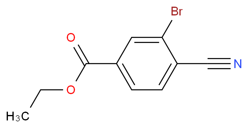 ethyl 3-bromo-4-cyanobenzoate_分子结构_CAS_362527-61-5