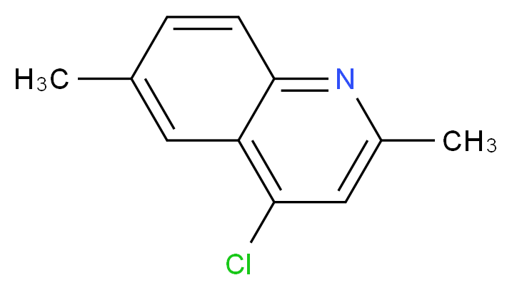 4-Chloro-2,6-dimethylquinoline_分子结构_CAS_6270-08-2)