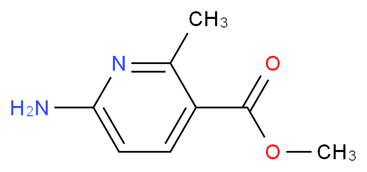 METHYL 6-AMINO-2-METHYLPYRIDINE-3-CARBOXYLATE_分子结构_CAS_872355-52-7)