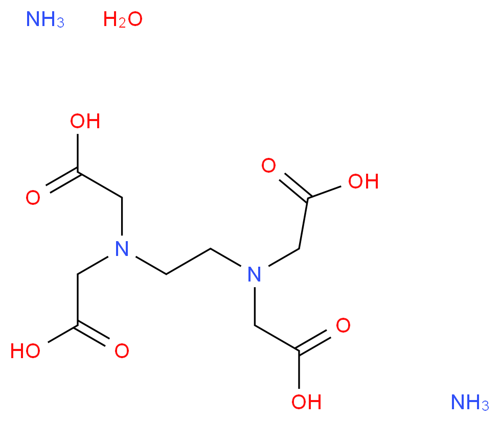 2-({2-[bis(carboxymethyl)amino]ethyl}(carboxymethyl)amino)acetic acid diamine hydrate_分子结构_CAS_304675-80-7