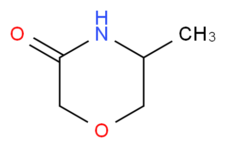 5-methylmorpholin-3-one_分子结构_CAS_65922-85-2