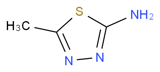 5-methyl-1,3,4-thiadiazol-2-amine_分子结构_CAS_108-33-8