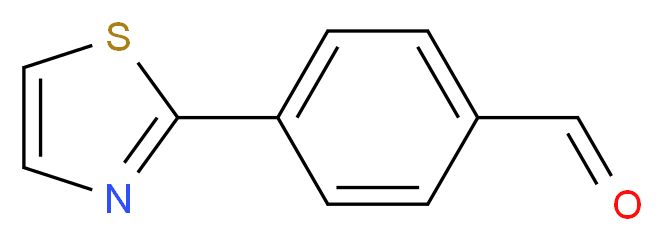 4-(1,3-thiazol-2-yl)benzaldehyde_分子结构_CAS_198904-53-9)