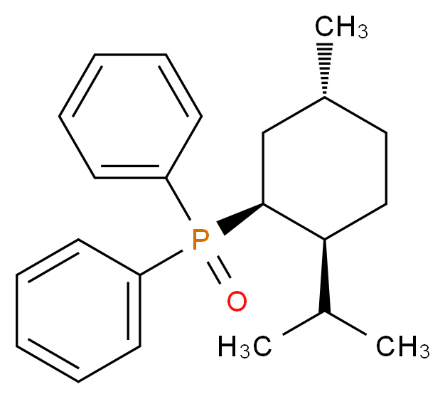 {[(1S,2S,5R)-5-methyl-2-(propan-2-yl)cyclohexyl](phenyl)phosphoroso}benzene_分子结构_CAS_43077-30-1