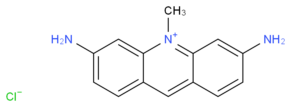 3,6-diamino-10-methylacridin-10-ium chloride_分子结构_CAS_8048-52-0