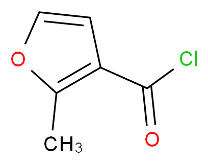 2-甲基呋喃-3-羰酰氯_分子结构_CAS_5555-00-0)