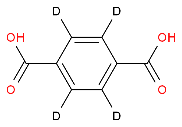 (<sup>2</sup>H<sub>4</sub>)benzene-1,4-dicarboxylic acid_分子结构_CAS_60088-54-2