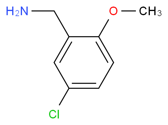 (5-Chloro-2-methoxyphenyl)methanamine_分子结构_CAS_)