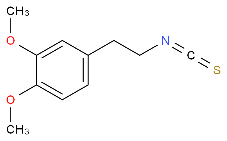 2-(3,4-二甲氧基苯基)乙基 异硫氰酸酯_分子结构_CAS_21714-25-0)