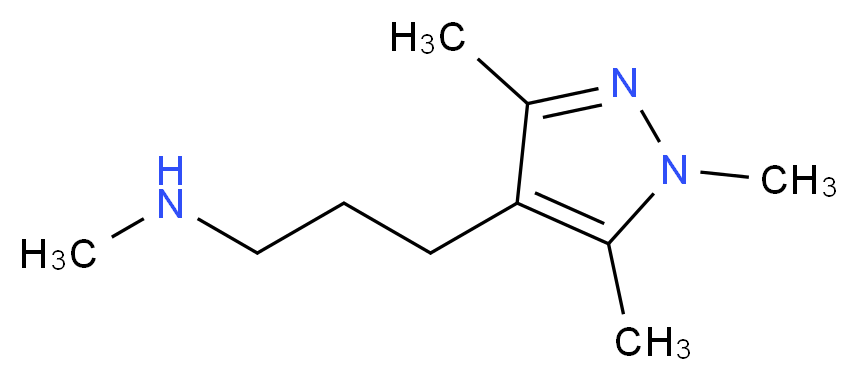 N-methyl-3-(1,3,5-trimethyl-1H-pyrazol-4-yl)propan-1-amine_分子结构_CAS_1019130-43-8)