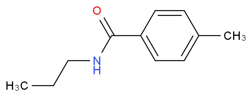 4-Methyl-N-n-propylbenzamide_分子结构_CAS_39887-40-6)