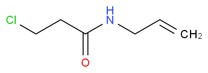 3-chloro-N-(prop-2-en-1-yl)propanamide_分子结构_CAS_106593-38-8