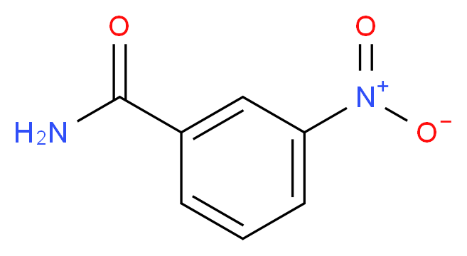 3-nitrobenzamide_分子结构_CAS_645-09-0