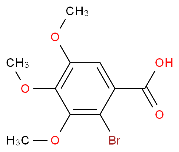 2-bromo-3,4,5-trimethoxybenzoic acid_分子结构_CAS_23346-82-9