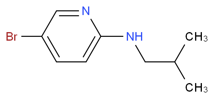 5-BroMo-N-isobutylpyridin-2-aMine_分子结构_CAS_300394-89-2)