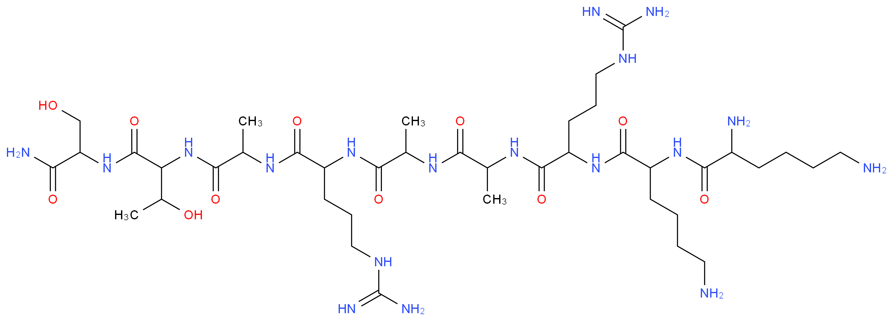 Myosin Light Chain Kinase Fragment 11-19 amide_分子结构_CAS_119386-39-9)