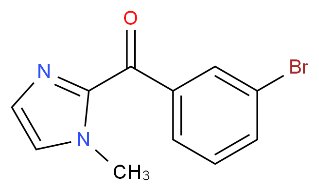 (3-bromophenyl)(1-methyl-1H-imidazol-2-yl)methanone_分子结构_CAS_300849-76-7)