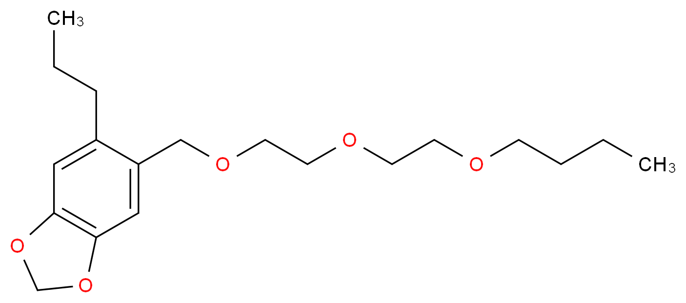 5-{[2-(2-butoxyethoxy)ethoxy]methyl}-6-propyl-2H-1,3-benzodioxole_分子结构_CAS_51-03-6