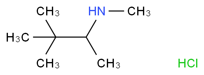 N,3,3-Trimethyl-2-butanamine hydrochloride_分子结构_CAS_89979-68-0)