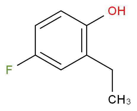 2-Ethyl-4-fluorophenol 97%_分子结构_CAS_398-71-0)