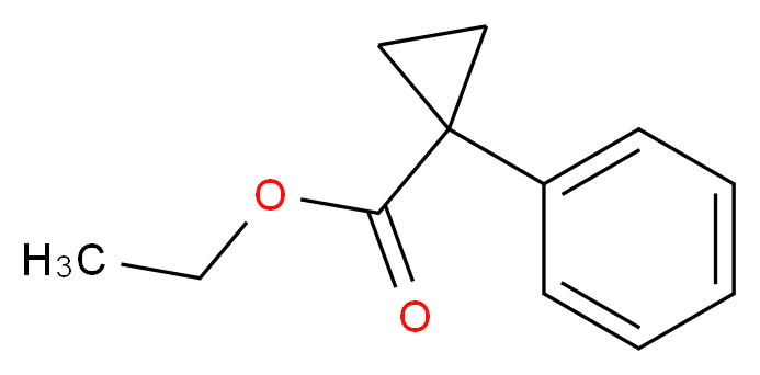 ethyl 1-phenylcyclopropane-1-carboxylate_分子结构_CAS_87328-17-4