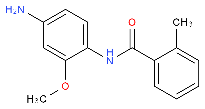 N-(4-amino-2-methoxyphenyl)-2-methylbenzamide_分子结构_CAS_436089-19-9