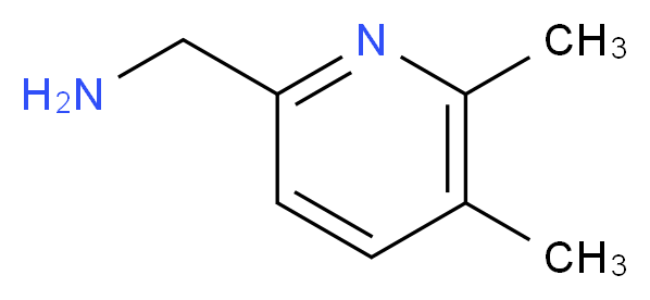 (5,6-dimethylpyridin-2-yl)methanamine_分子结构_CAS_543713-56-0